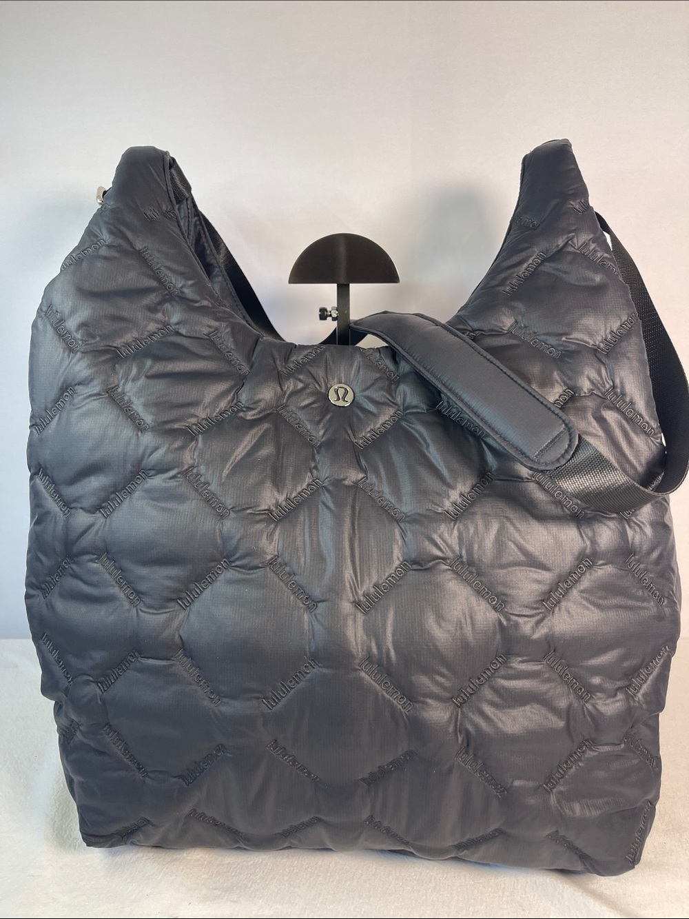 Lululemon Quilty Pleasures 14L Black Quilted Hobo Shoulder Bag
